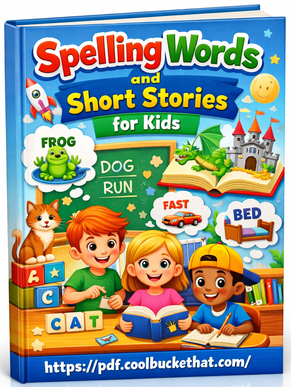 Spelling Words and Short Stories for kids
